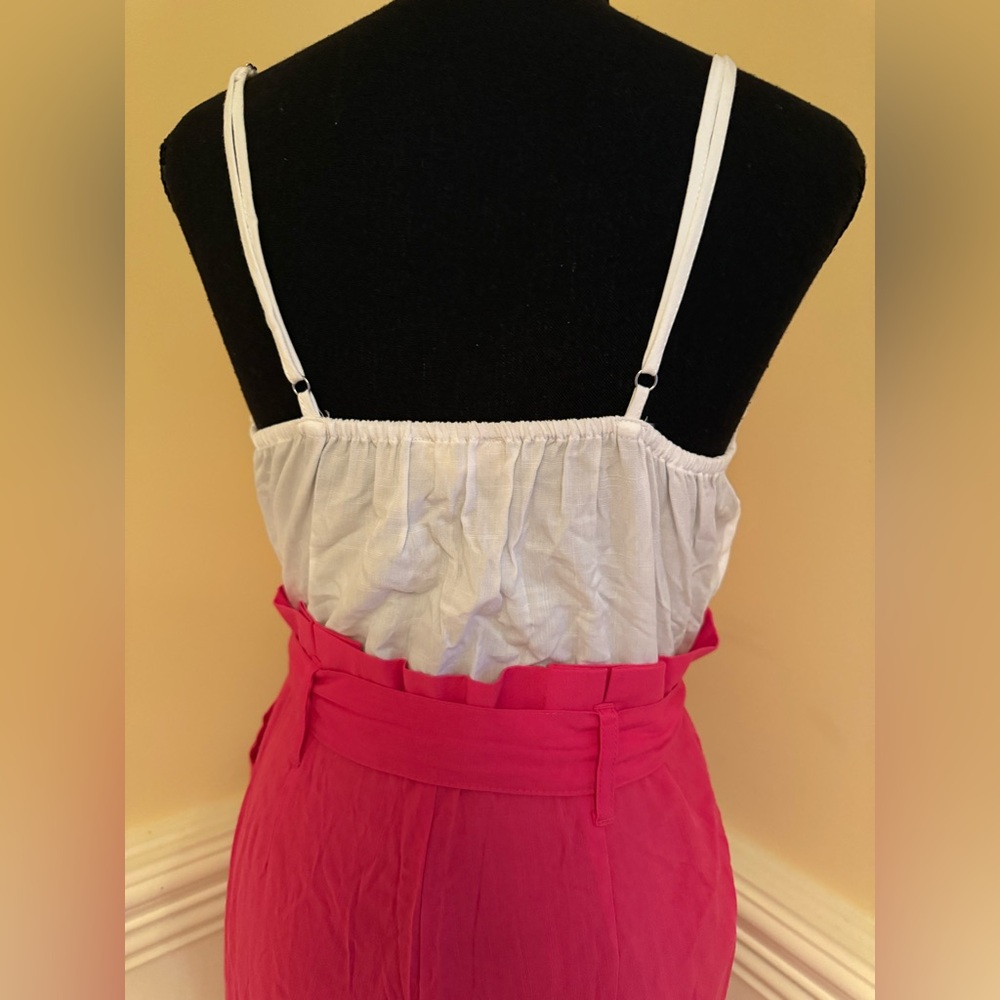 NWT Altar’d State Tori Jumpsuit in pink & white Sz large - Picture 7 of 12